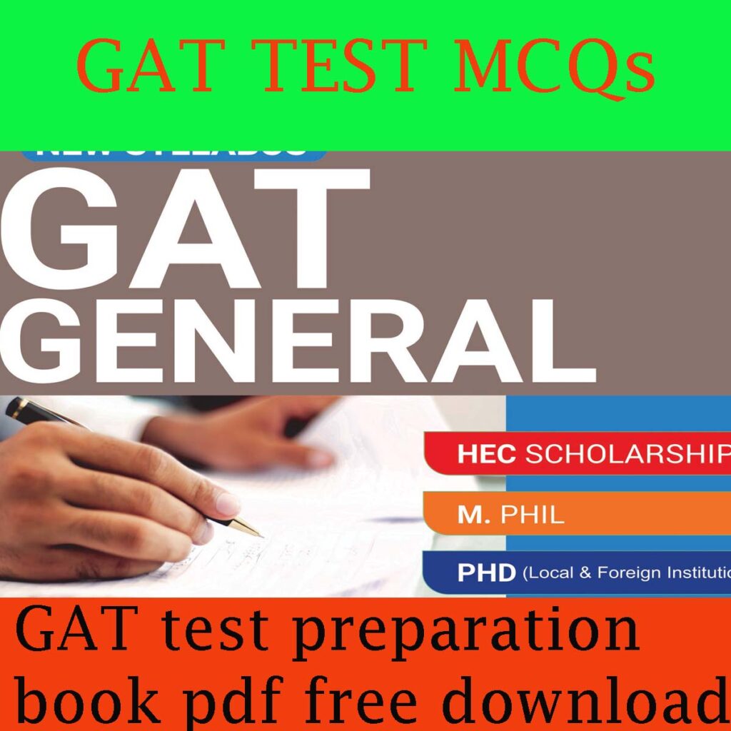 GAT test preparation book pdf free download 2022