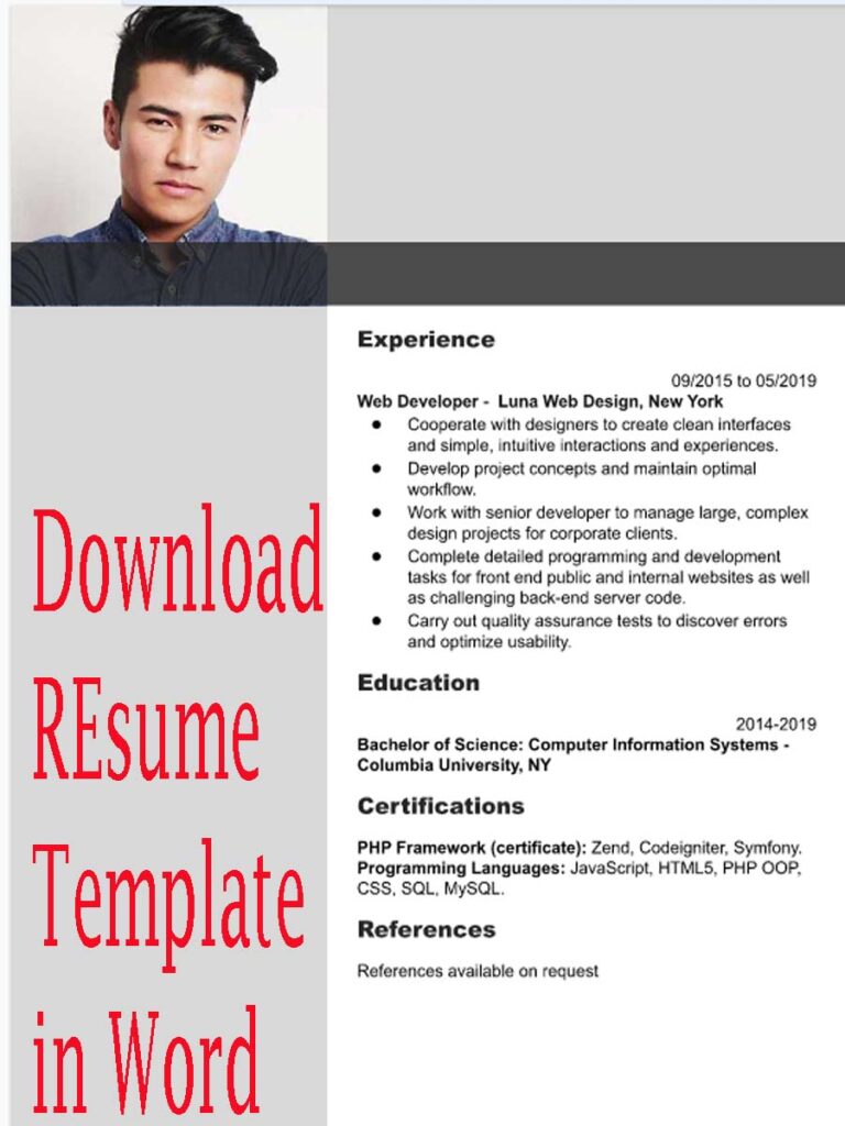 The Best Resume Format for Job Template in Word 1 The Best Resume Format for Job Template in Word 2023