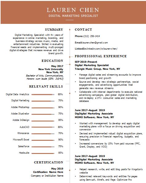 New Simple resume format in Word With Modern CV Template Orange 3 Modern CV Template Orange With New Simple resume format in Word