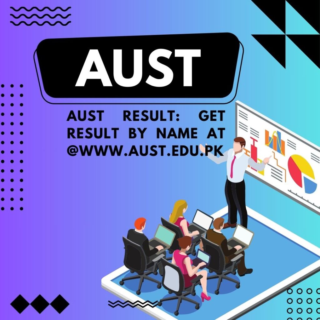 AUST Result 2024: Get Result By Name at @Www.Aust.Edu.Pk