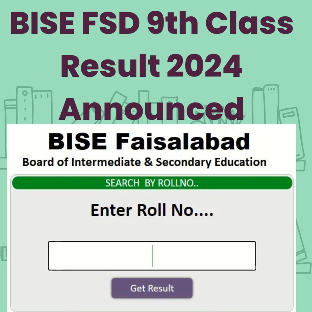 BISE FSD 9th Class Result 2025 Announced