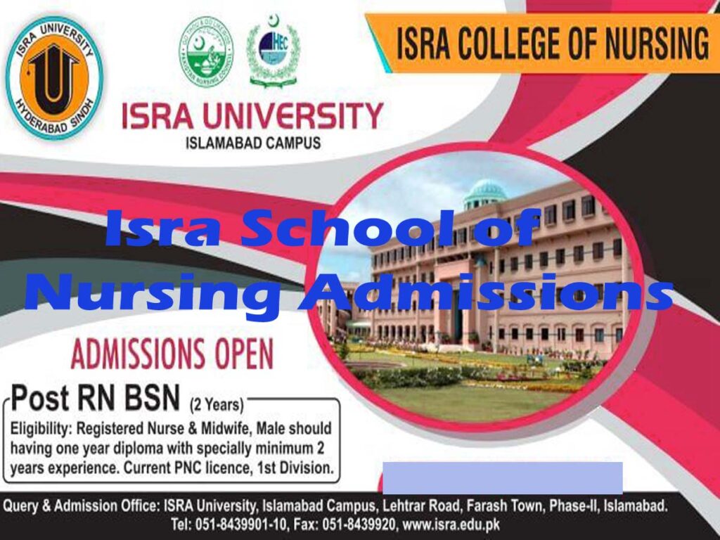 Isra School of Nursing Admissions 2024 1 Isra School of Nursing Admissions 2024