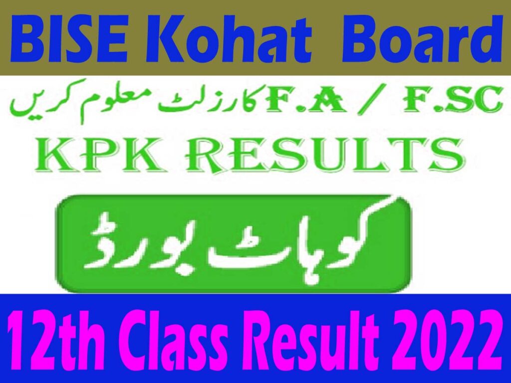 BISE Kohat Board 12th Class Result 2025 Kohat Board Published
