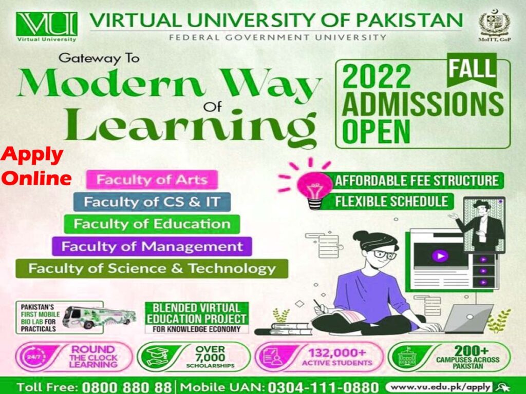 Virtual University VU Admissions Fall 2025 Apply Online