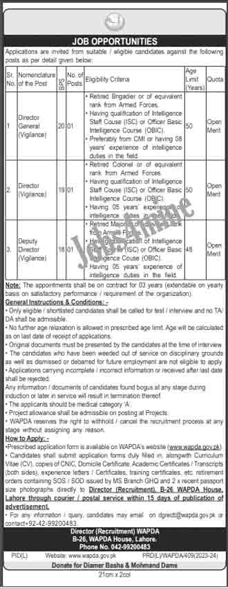 Latest WAPDA Jobs 2024 Advertisement Application Form 3 Latest WAPDA Jobs 2024 Advertisement Application Form